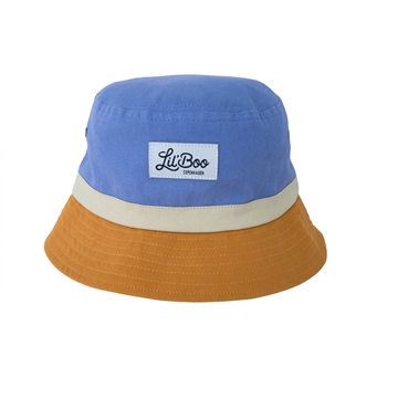 Lil' Boo Block Bucket Hat Caramel/Dusty Blue